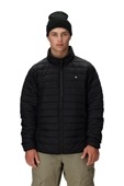 MENS THERMAL PUFF INSULATED JACKET - BLACK