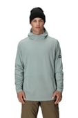 MENS MISSION GRID FLEECE HOODY - DUSTY MARINE