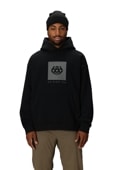 KNOCKOUT LOGO PREMIUM HEAVYWEIGHT PULLOVER HOODY - BLACK PRINT