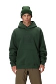 KNOCKOUT LOGO PREMIUM HEAVYWEIGHT PULLOVER HOODY - MOSS GREEN