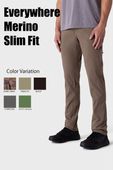 686 MENS EVERYWHERE MERINO WOOL LINED PANT - SLIM FIT - TOBACCO