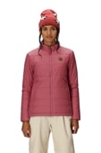 WOMENS THERMAL PUFF INSULATED JACKET - ROSEWOOD