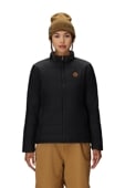WOMENS THERMAL PUFF INSULATED JACKET - BLACK