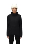 WOMENS MISSION GRID HOODY - BLACK
