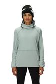 WOMENS MISSION GRID HOODY - DUSTY MARINE