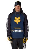 MENS FOX RACING WATERPROOF HOODY - FOX NAVY COLORBLOCK