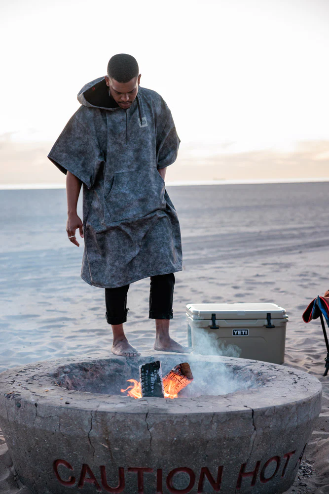 Waterproof Poncho-CHARCOAL WASH