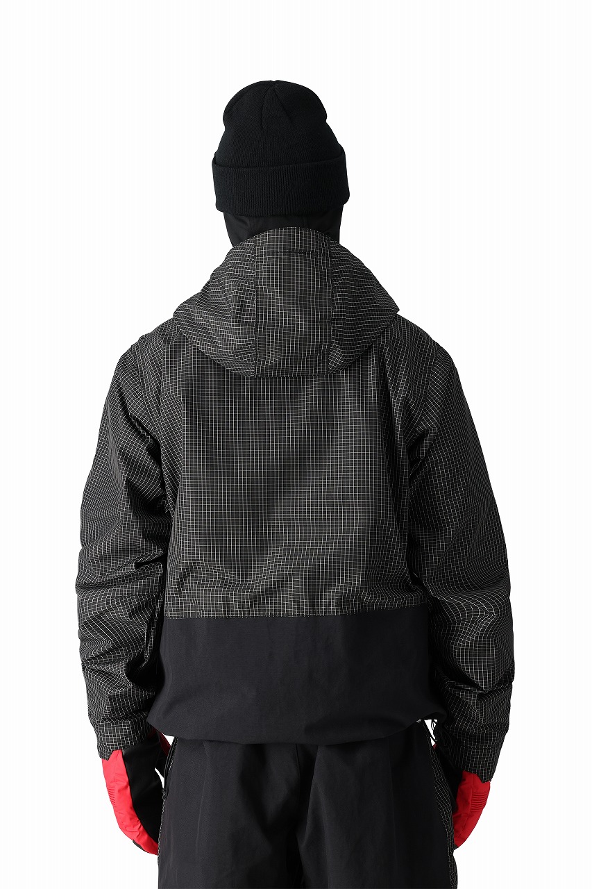 GHOST 2.5L SHELL ANORAK - BLACK GRID COLORBLOCK