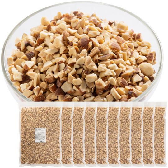 ＜業務用＞皮付ローストクラッシュアーモンド8割【1kgx10入り】