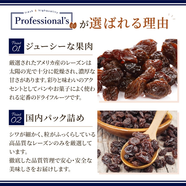 レーズン ノンオイル【アメリカ産】500g ※送料無料