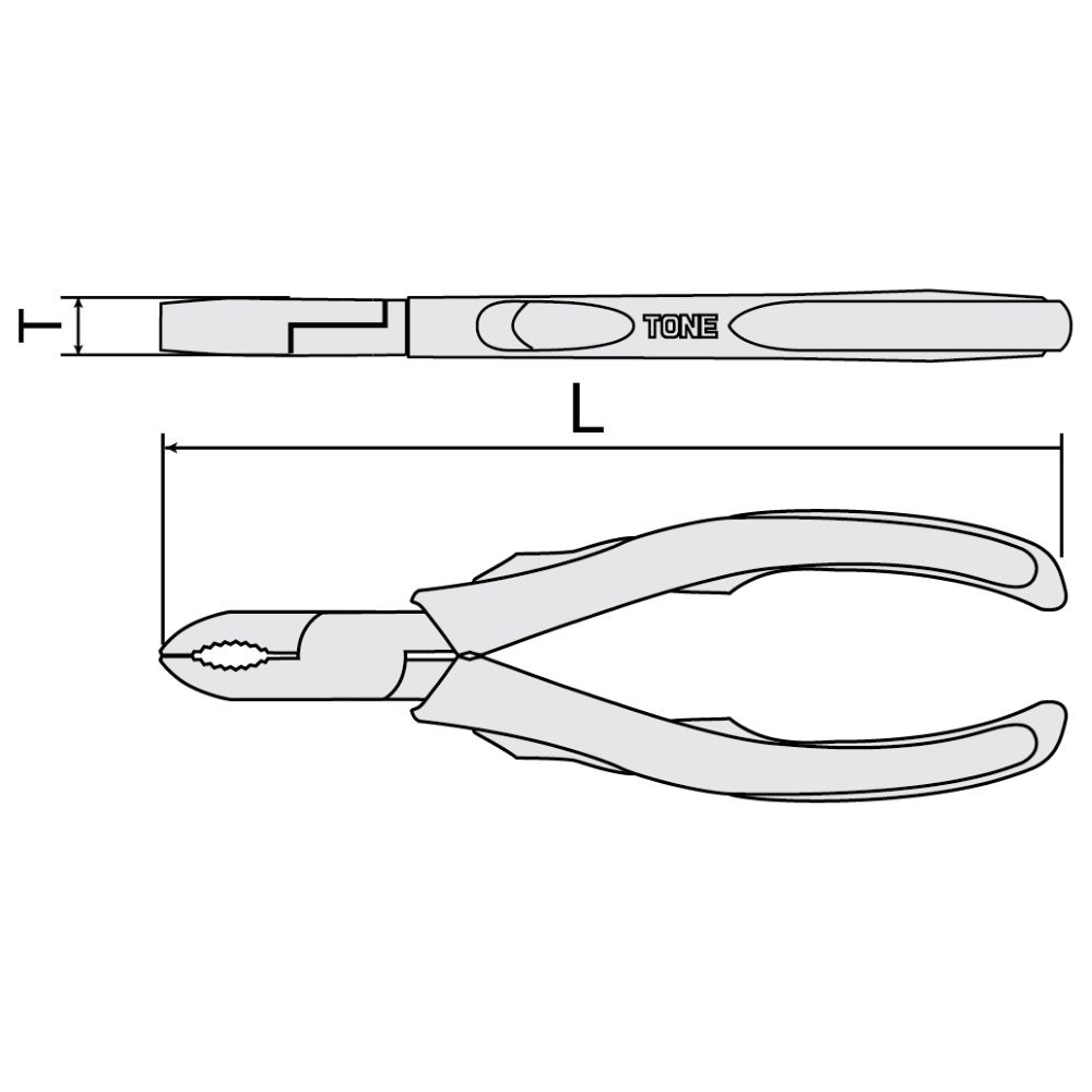 TONE 壊ねじプライヤ BNP-175G