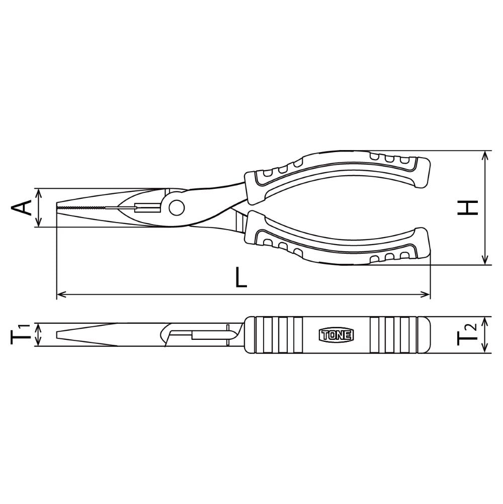 TONE スベランラジオペンチ RP-150GW