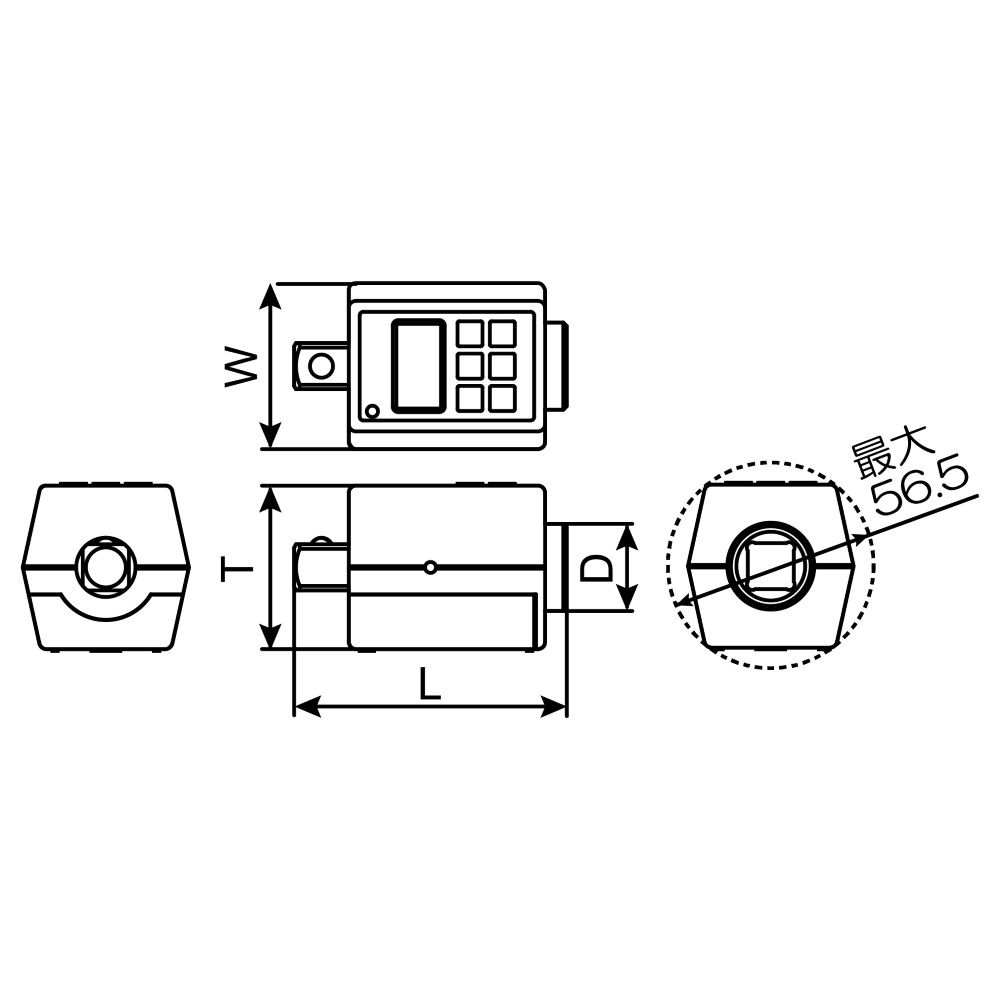 TONE ハンディデジトルク H3DT135