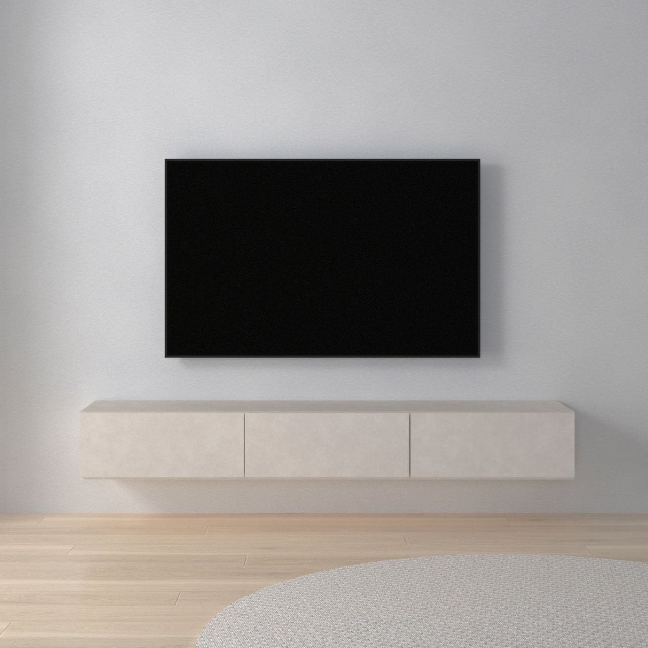 テレビボード北欧150cm フロートテレビボード 幅150cm 奥行36cm ガラスフラップ扉