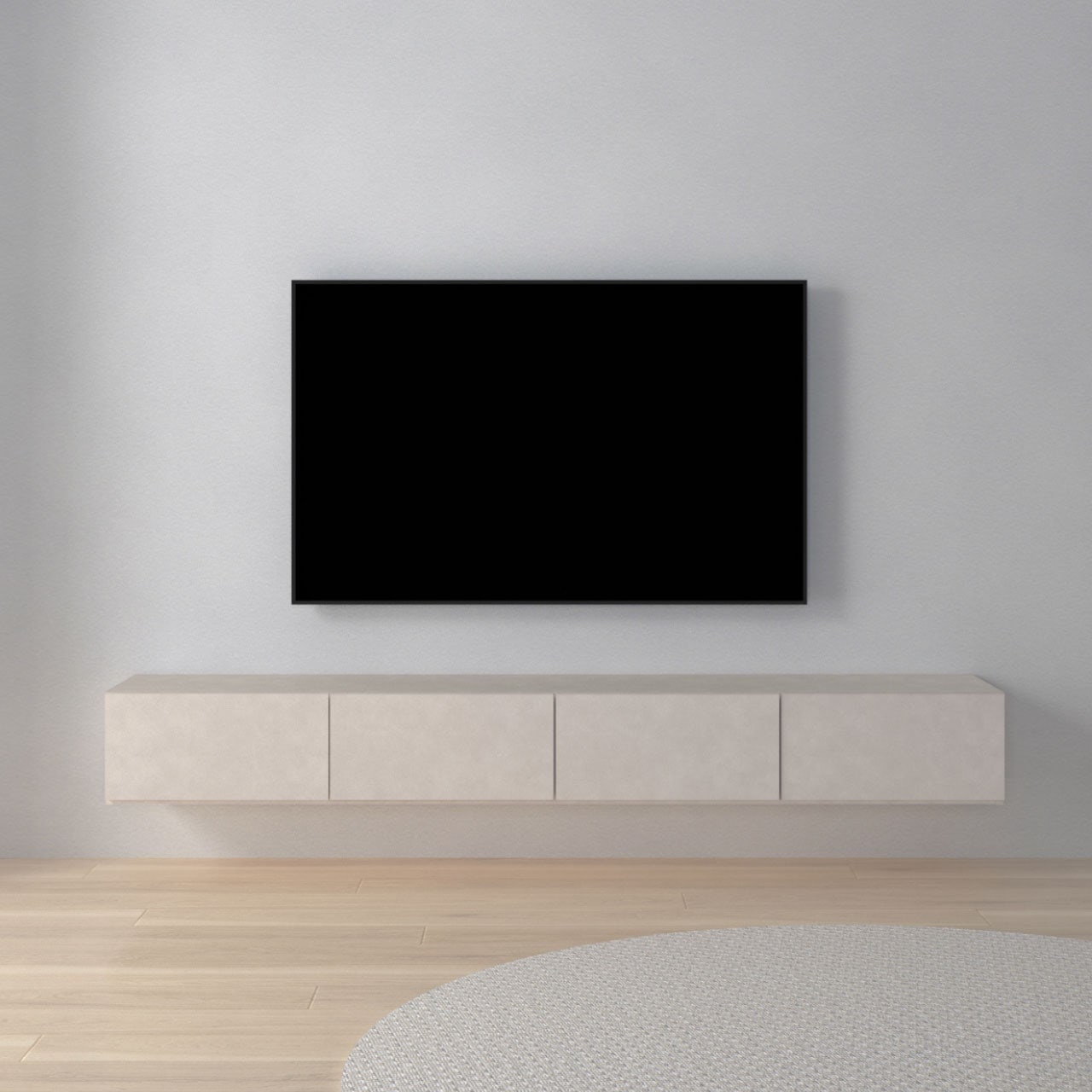 テレビボード＿展示品 フロートテレビボード 300cm オープン収納棚 壁掛け おしゃれ 既