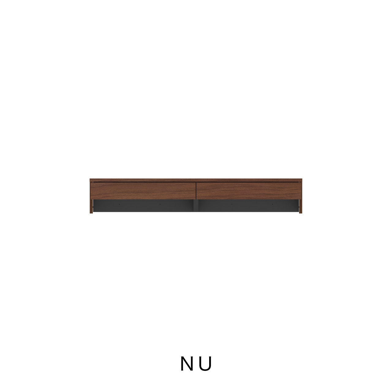 突板 引出付きデスクカウンター MA-D122D-T