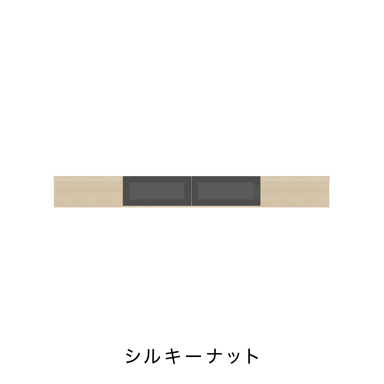 フロートテレビボード 幅220cm 奥行48cm ガラスフラップ扉 壁掛け MA