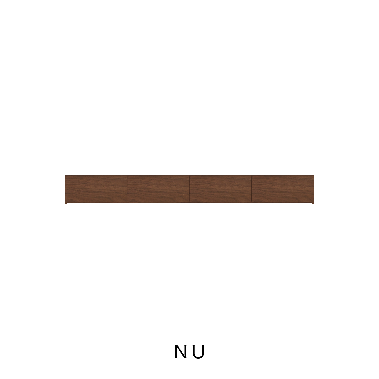 突板LED照明付きフロートテレビボード 引出 壁掛け 幅220cm 奥行36cm MA-228C-T