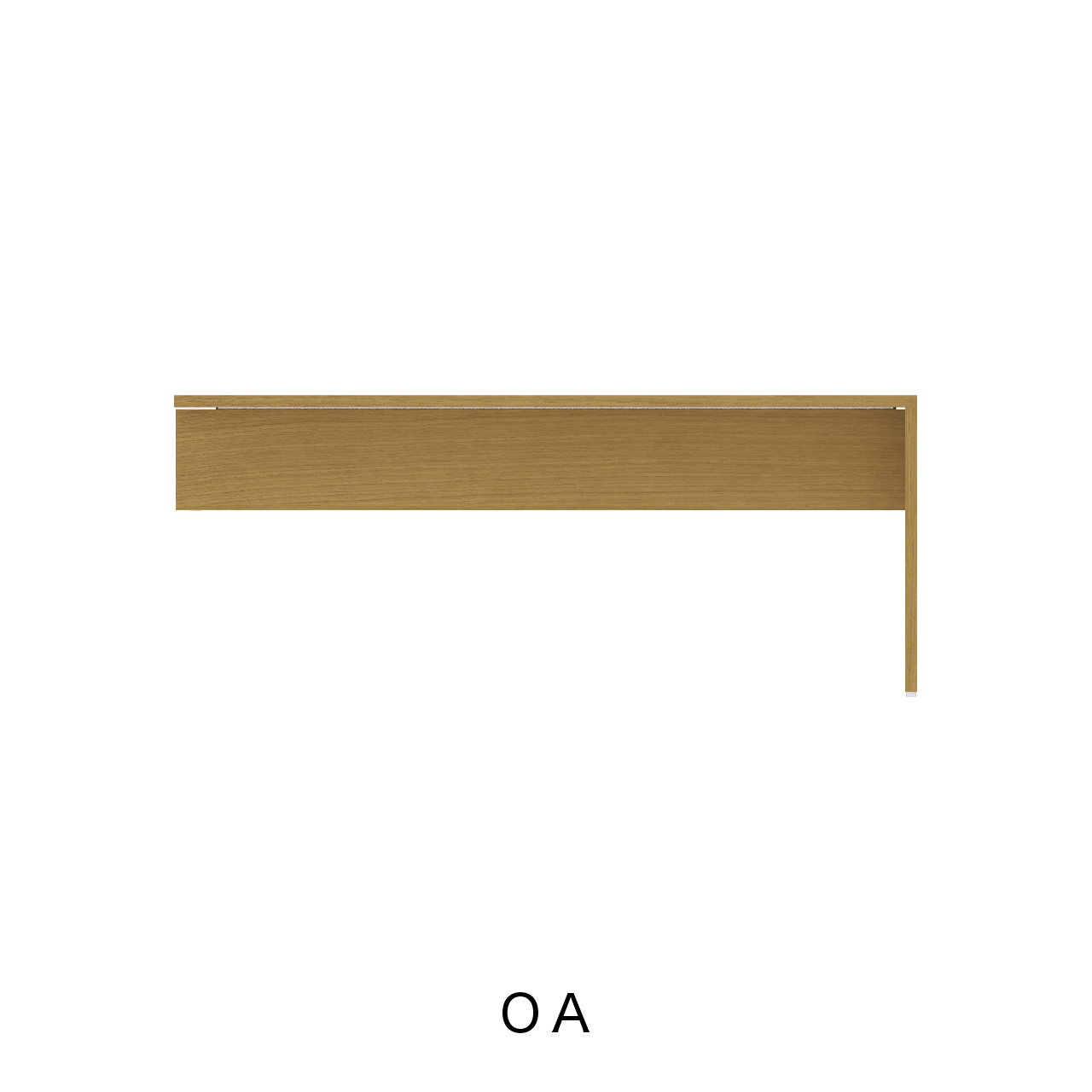 突板デスクカウンター デスクA MA-180DR-T