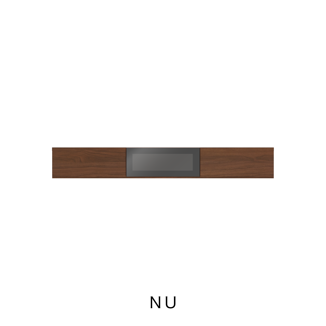 突板フロートテレビボード ガラスフラップ扉 壁掛け 幅180cm 奥行48cm MA-D180FG-T