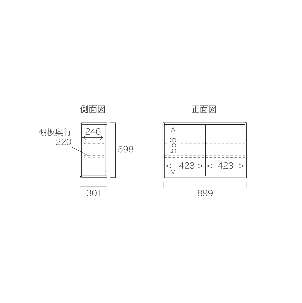 吊戸棚 幅90cm 奥行30cm 高さ60cm カップボード他各部屋共通アイテム MA-KS901E