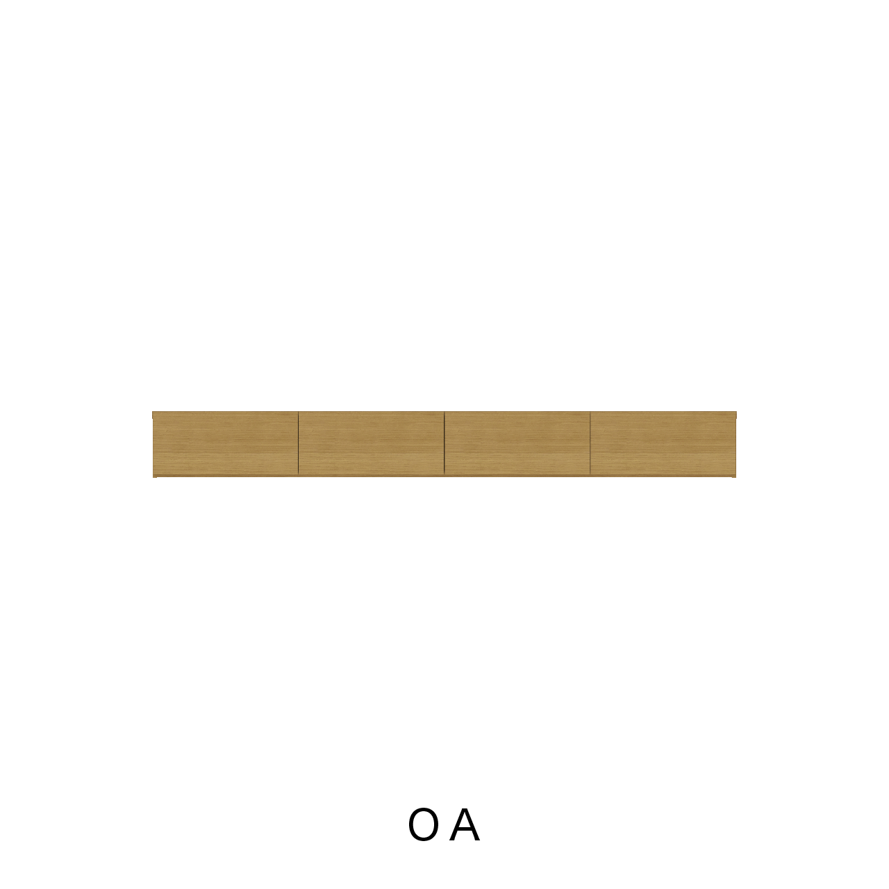 突板フロートテレビボード 引出 壁掛け 幅220cm 奥行48cm MA-D220C-T