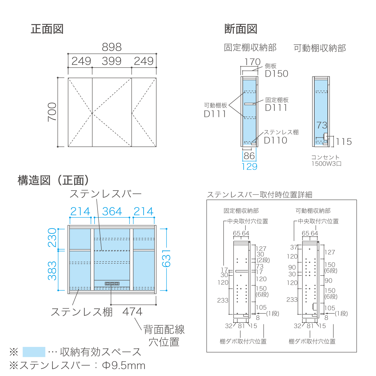 コンセント付　ミラー　鏡　キャビネットの上に 収納付きミラー 洗面所 幅90cm 奥行17cm 高さ70cm コンセント付き 鏡
