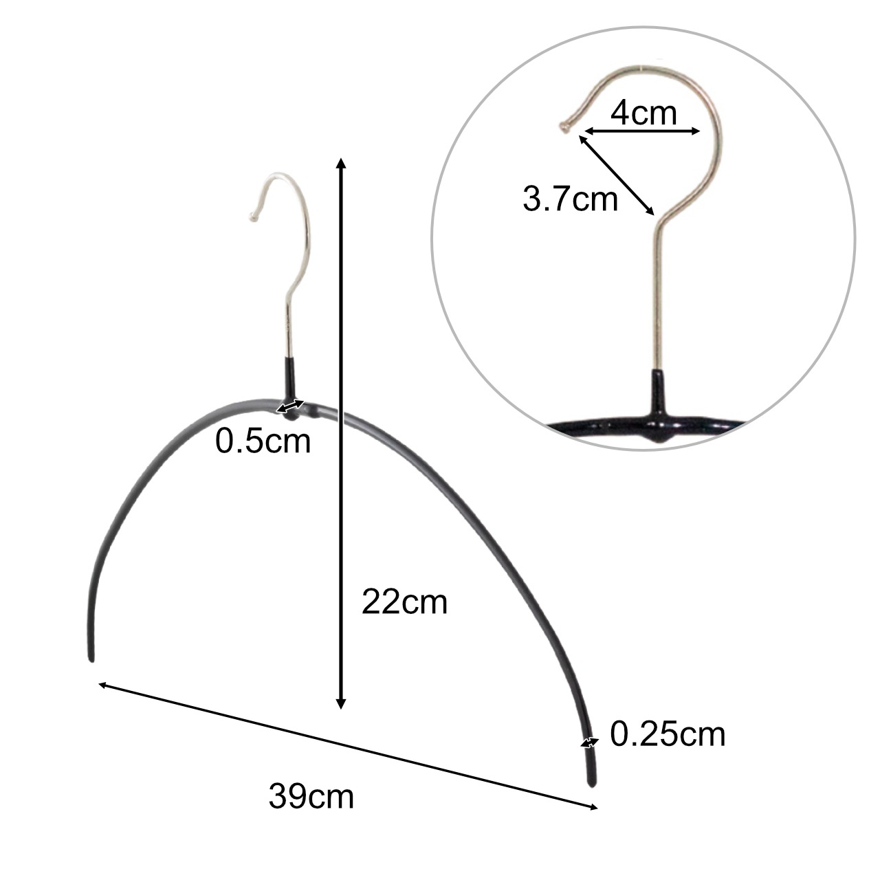 エコノミックライト40 10P ブラック | ドイツ製マワハンガー 公式