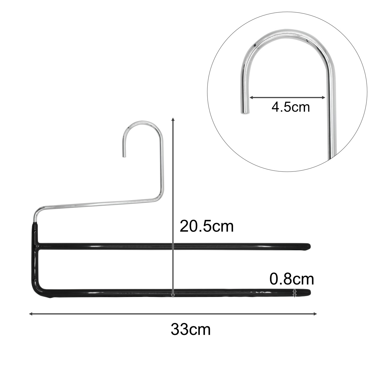 パンツダブル 20P ブラック