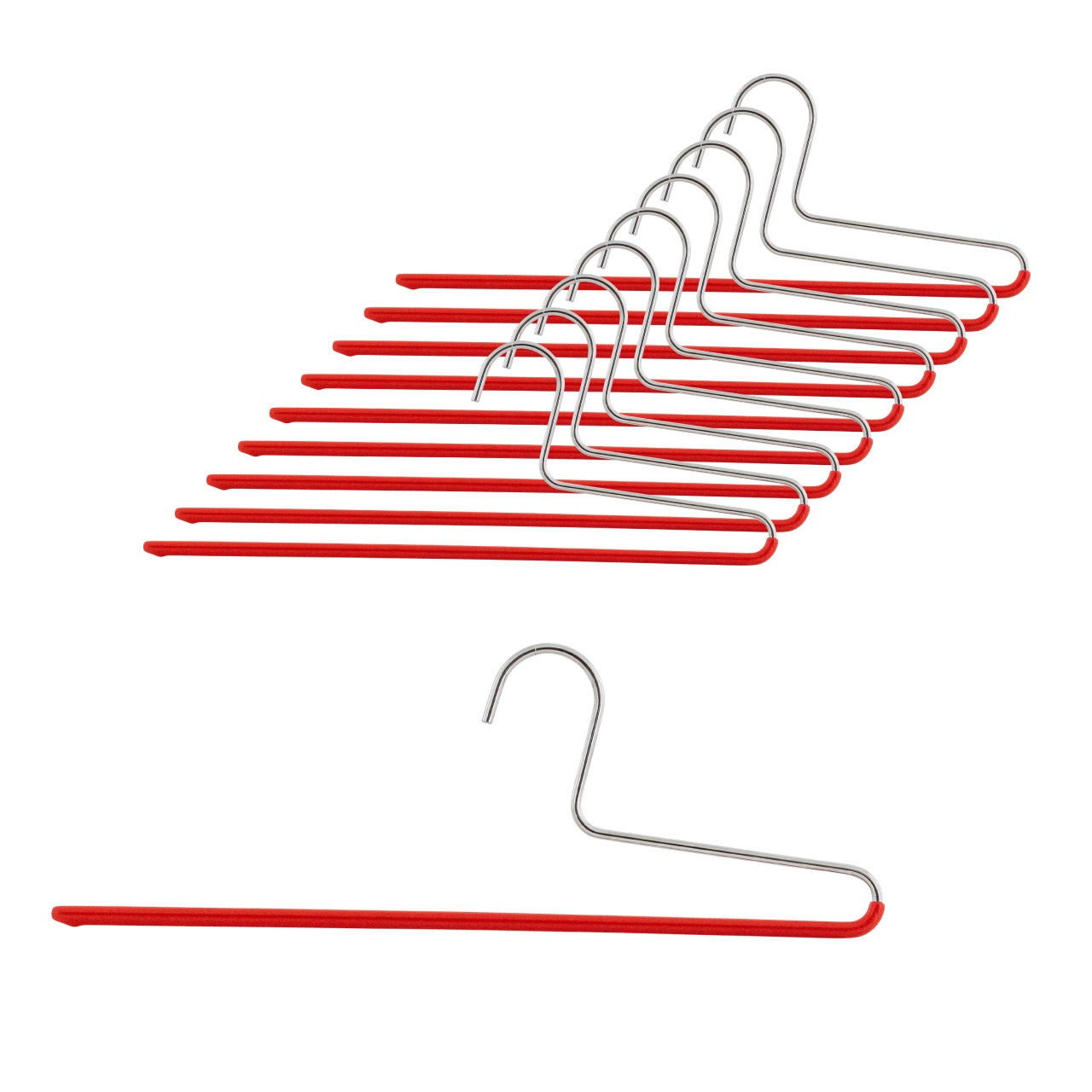 シングルパンツ 10P レッド