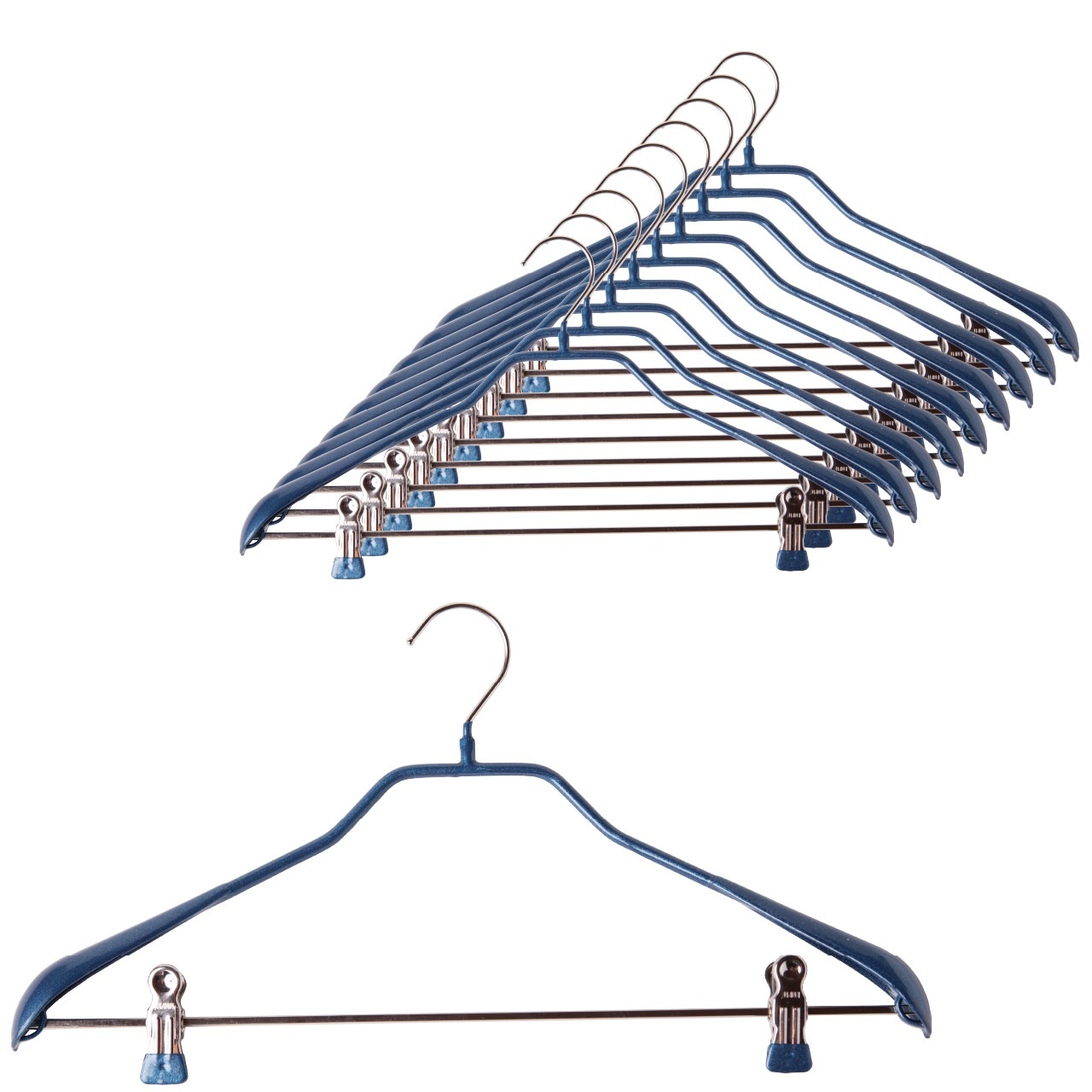 ボディーフォームクリップ42 10P ラメブルー