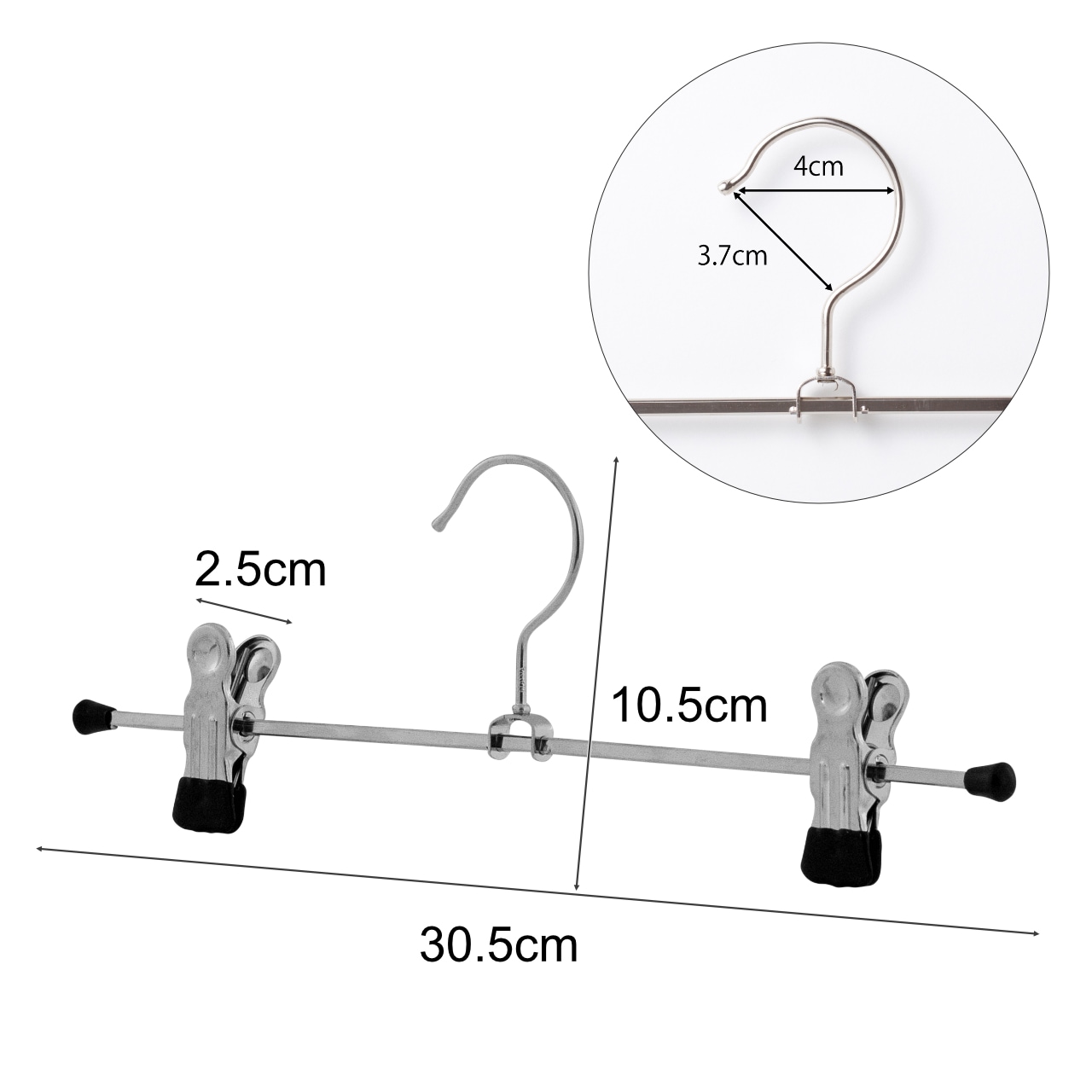 クリップ30 20P ブラック