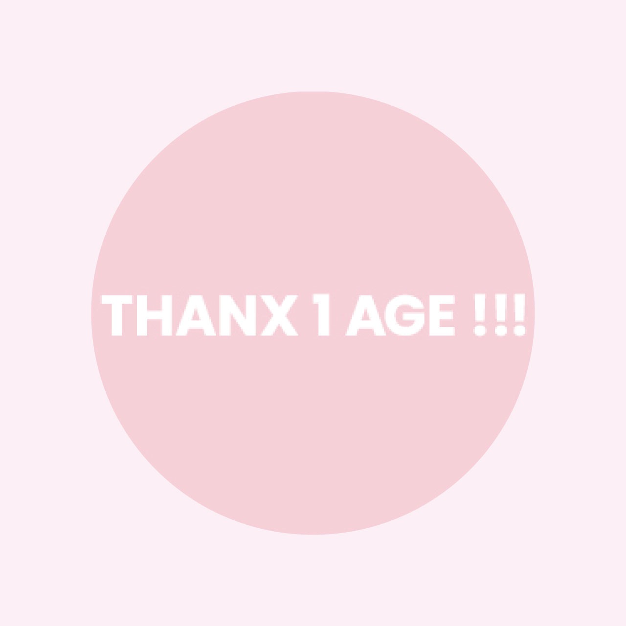 THANX 1 AGE!!!ランダム缶バッチ(全7種)