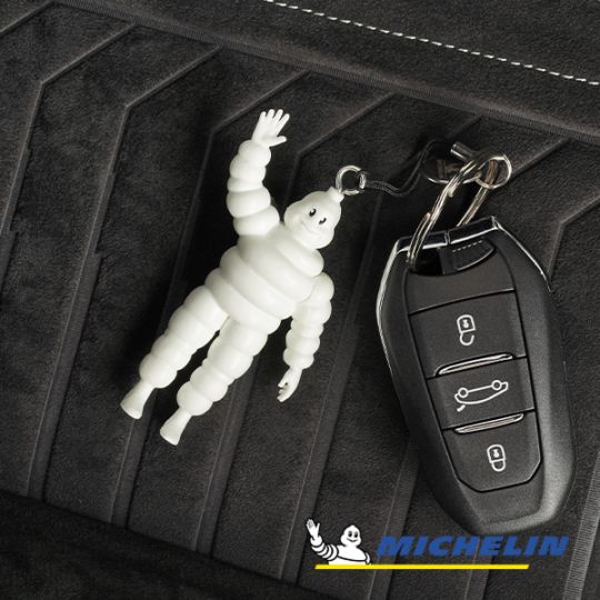 MICHELIN 正規品 キーホルダー キーリング 3D グリーティング ビバンダム ミシュランマン