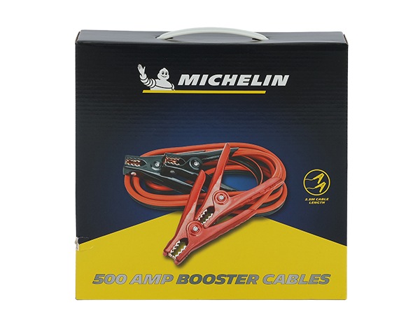 MICHELIN 正規品 ブースターケーブル スターター ケーブル 500A ケーブル長2.5m ジャンパー ケーブル ミシュラン