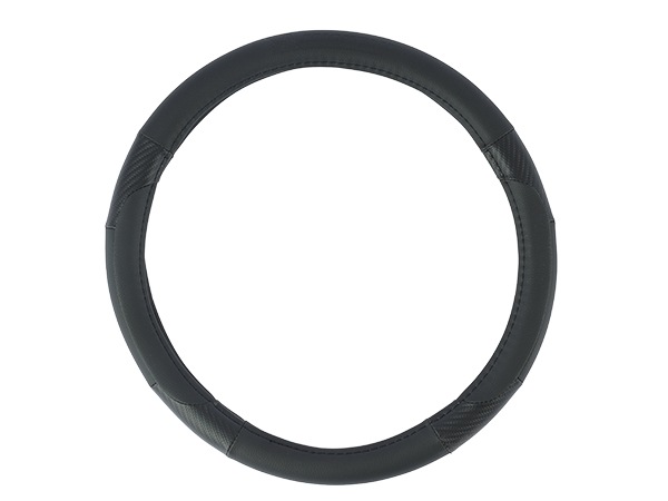 MICHELIN 正規品 ステアリング ホイール カバー ハンドルカバー ブラック 切り返しデザイン 36.8-39.4 cm ミシュラン
