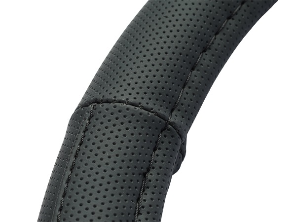 MICHELIN 正規品 ステアリング ホイール カバー ハンドルカバー ネイビー パイピングデザイン 36.8-39.4 cm ミシュラン