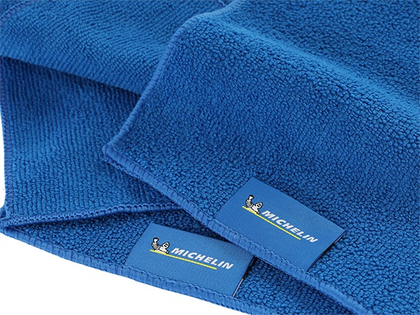 MICHELIN 正規品 マイクロファイバークロス3枚セット ブルー 30cm x 40cm 多目的クロス 洗車 埃取り
