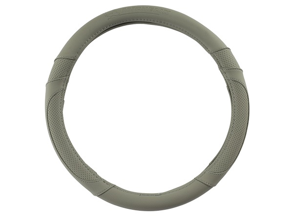 MICHELIN 正規品 ステアリングホイールカバー ハンドルカバー グレー 切り返しデザイン 36.8-39.4 cm ミシュラン