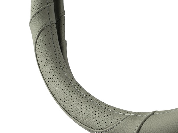 MICHELIN 正規品 ステアリングホイールカバー ハンドルカバー グレー 切り返しデザイン 36.8-39.4 cm ミシュラン
