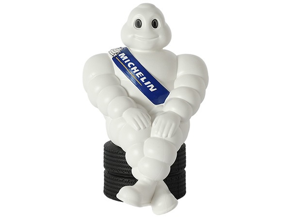 MICHELIN正規品 ミシュラン ビバンダム ムッシュビバンダム ミシュランマン 19cm フィギュア(タイヤ台座 両面テープ固定)