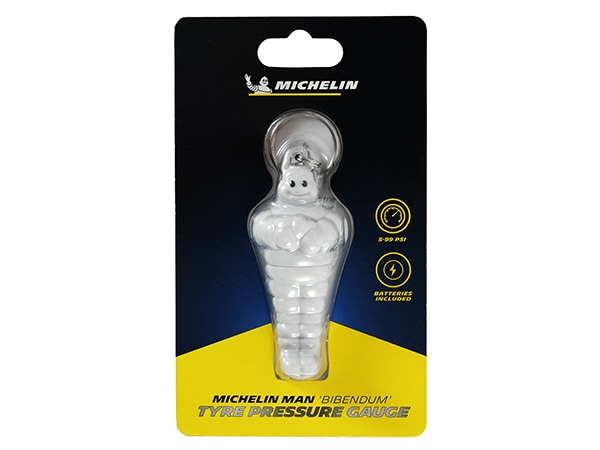 MICHELIN 正規品 デジタル液晶付き ビバンダム型タイヤ空気圧計 タイヤゲージ エアゲージ キーリング付き