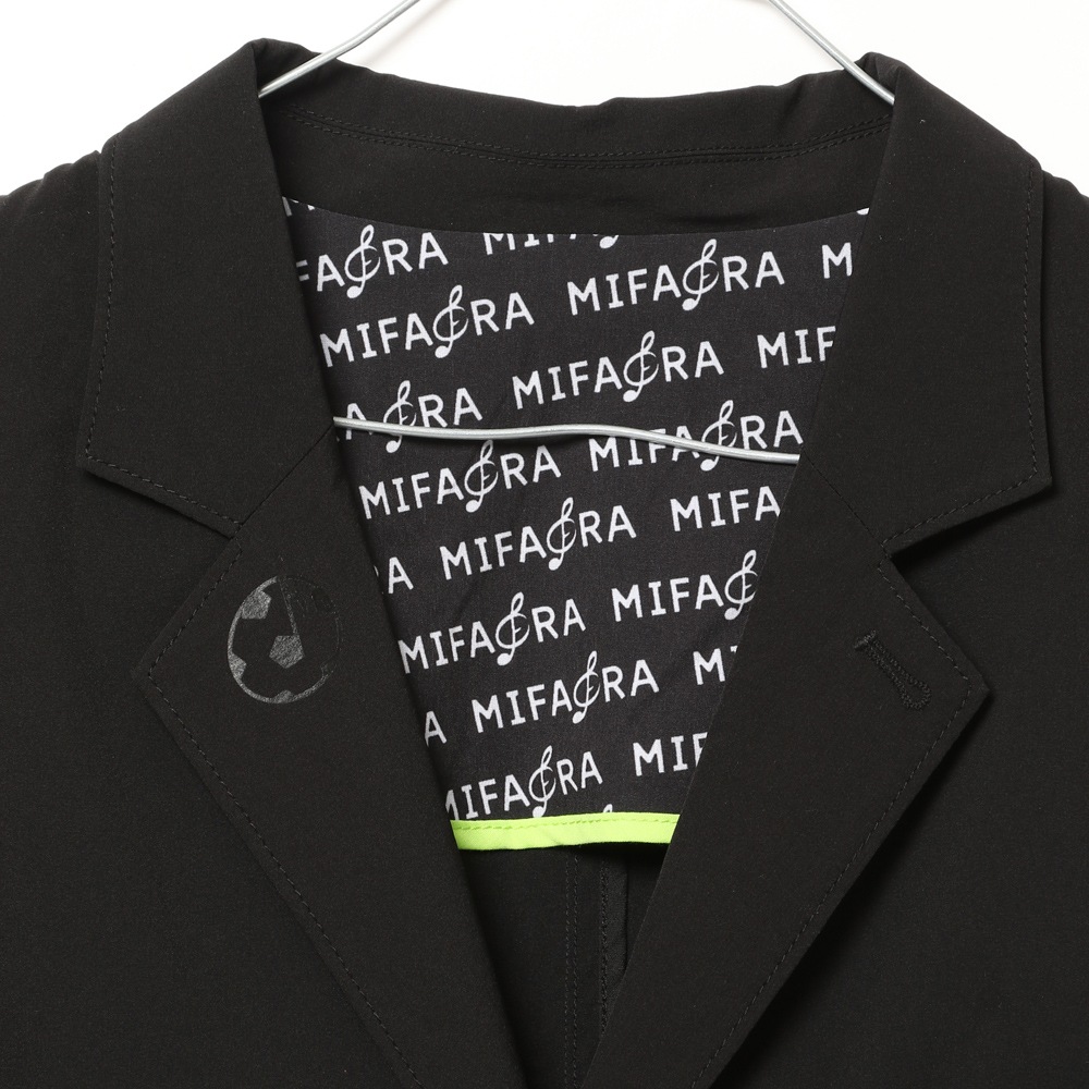 値下げMAX！【セットアップ】MIFARA ジャケット＆パンツ 黒 はかな企画】【低身長向けXXSあり】2タックハイウエスト