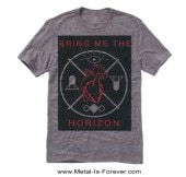 BRING ME THE HORIZON -ブリング・ミー・ザ・ホライズン- HEART AND SYMBOLS 「ハート・アンド・シンボル」 Tシャツ（グレー）