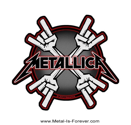 お取り寄せ商品】METALLICA -メタリカ- メロイック・サイン ワッペン