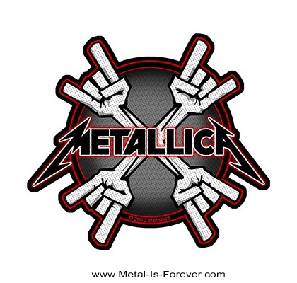 お取り寄せ商品】METALLICA -メタリカ- メロイック・サイン ワッペン