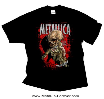メタリカ　スカル太陽グラフィックTシャツ メタリカ・METALLICA・FLAMING SKULL TOUR 94・Tシャツ・メタルT