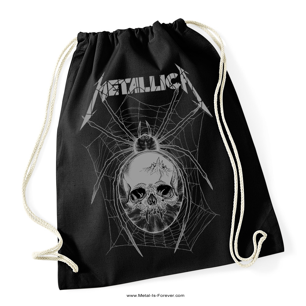 METALLICA -メタリカ- GREY SPIDER 「グレイ・スパイダー」 巾着バッグ 