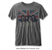 QUEEN -��������- VINTAGE UNION JACK �֥�����ơ�������˥��󡦥���å��� �С���ʥ���T����ġʥ��㥳���륰�졼��