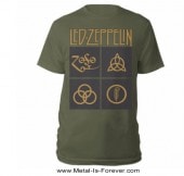 LED ZEPPELIN -��åɡ��ĥ��åڥ��- SYMBOLS IN BLACK SQUARE  �֥���ܥ롦���󡦥֥�å��������������� T����ġʥ��꡼�֡�